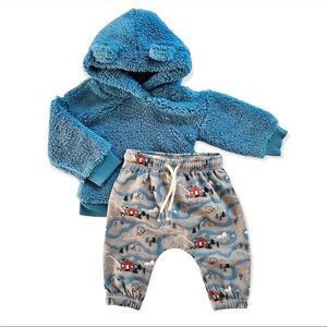 -Tucker + Tate Blue Fleece Hoodie and Pants Set